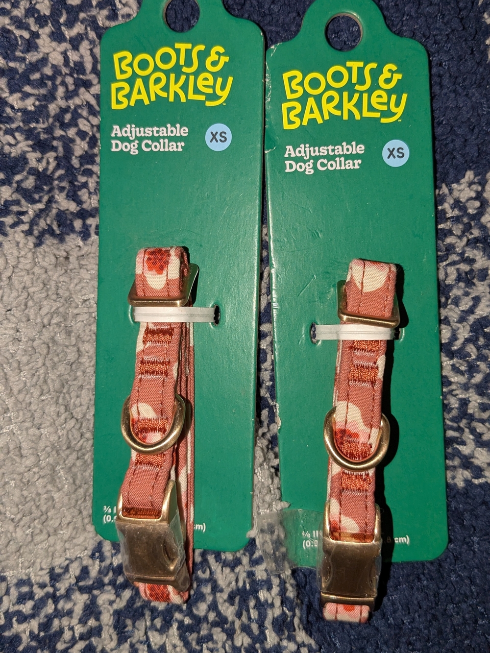 Boots & Barkley Rose Pink Floral XS Adjustable Dog Collar – Set of 2
